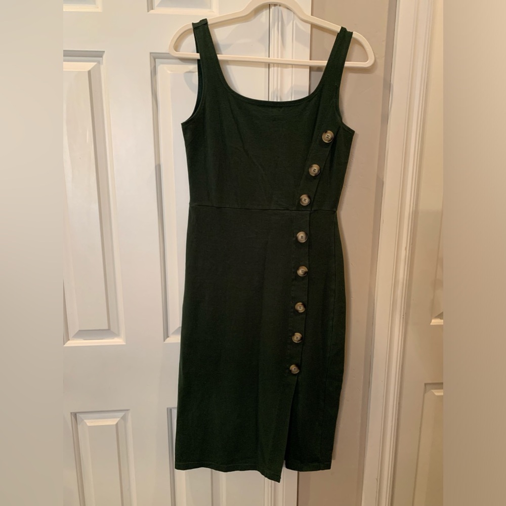 Popular Basics Green Bodycon Dress Size Large